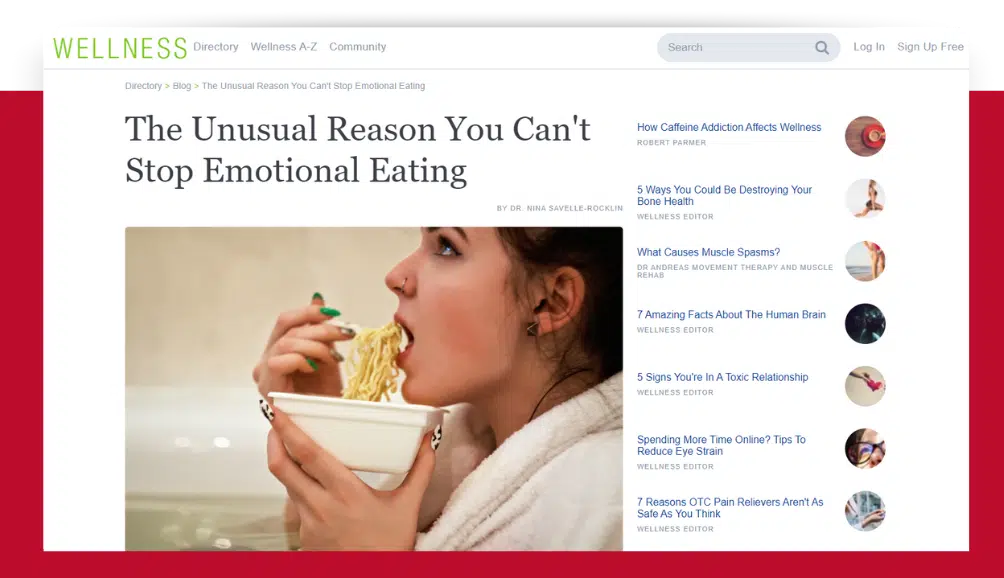 The Unusual Reason You Can't Stop Emotional Eating